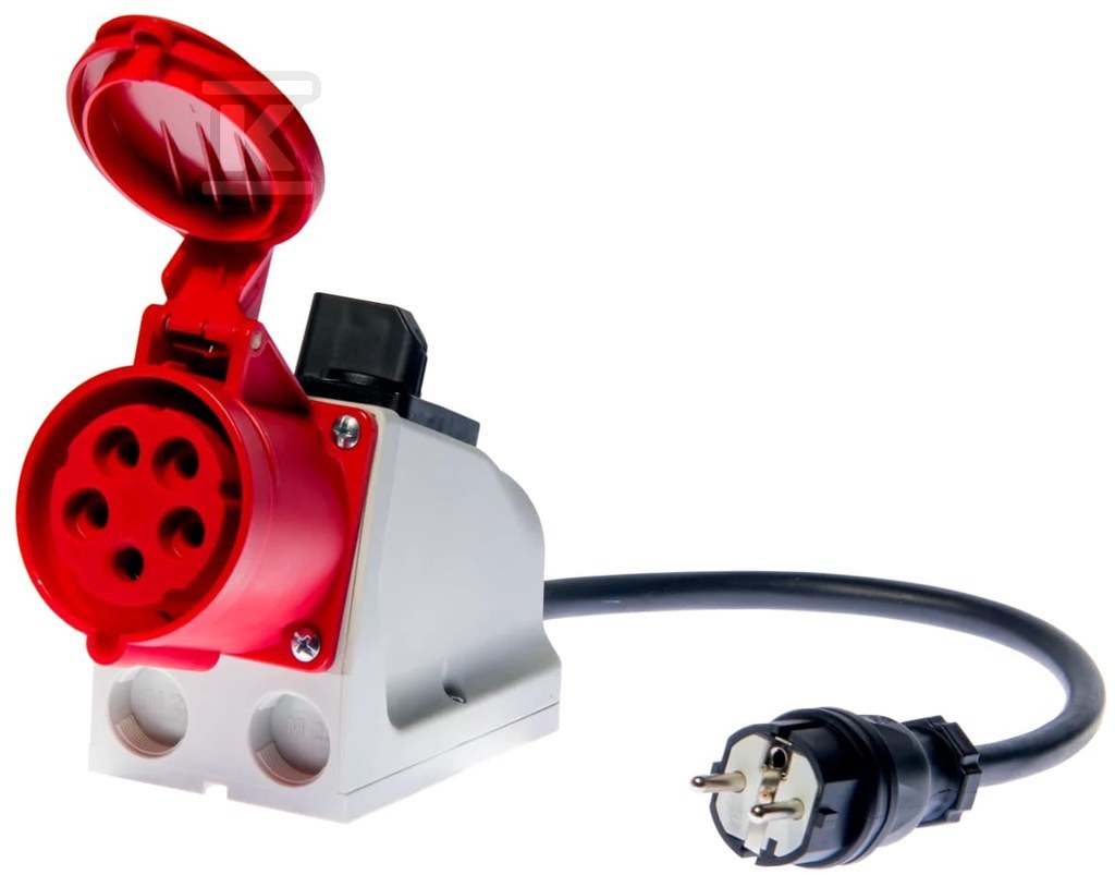 Adapter gniazd trójfazowych 32A (5P) do - WAADAPAT32PR